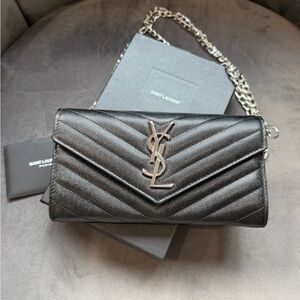YSL Cassandre envelope flap wallet on chain